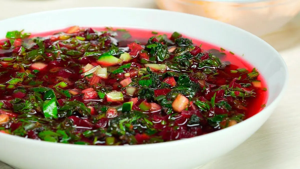 Beet leaf soup