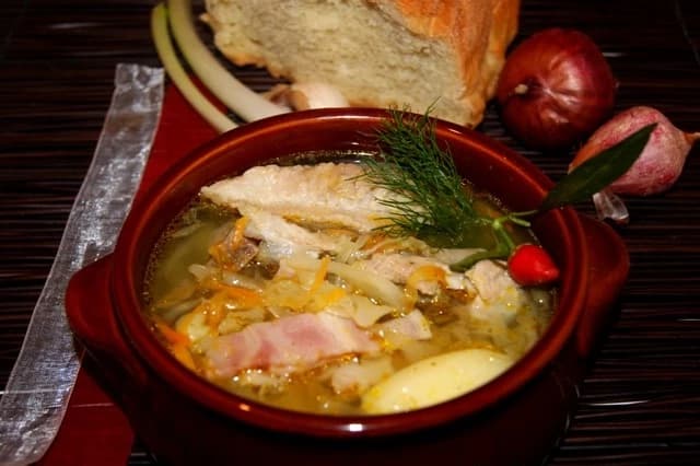Sweet milk soup
