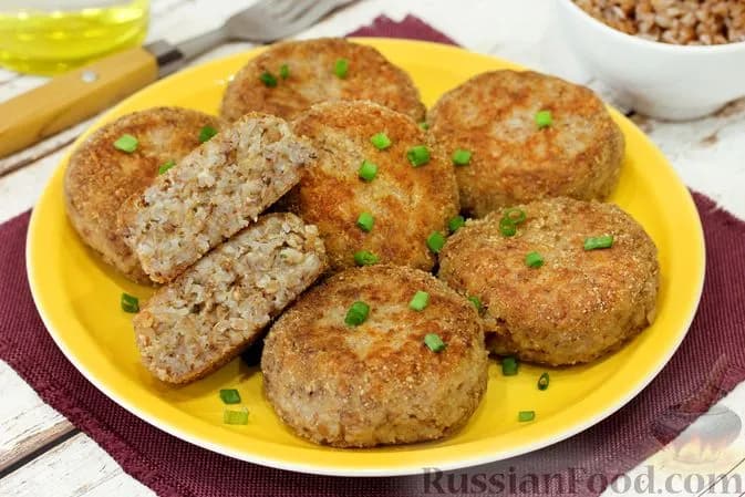 Buckwheat meat patties